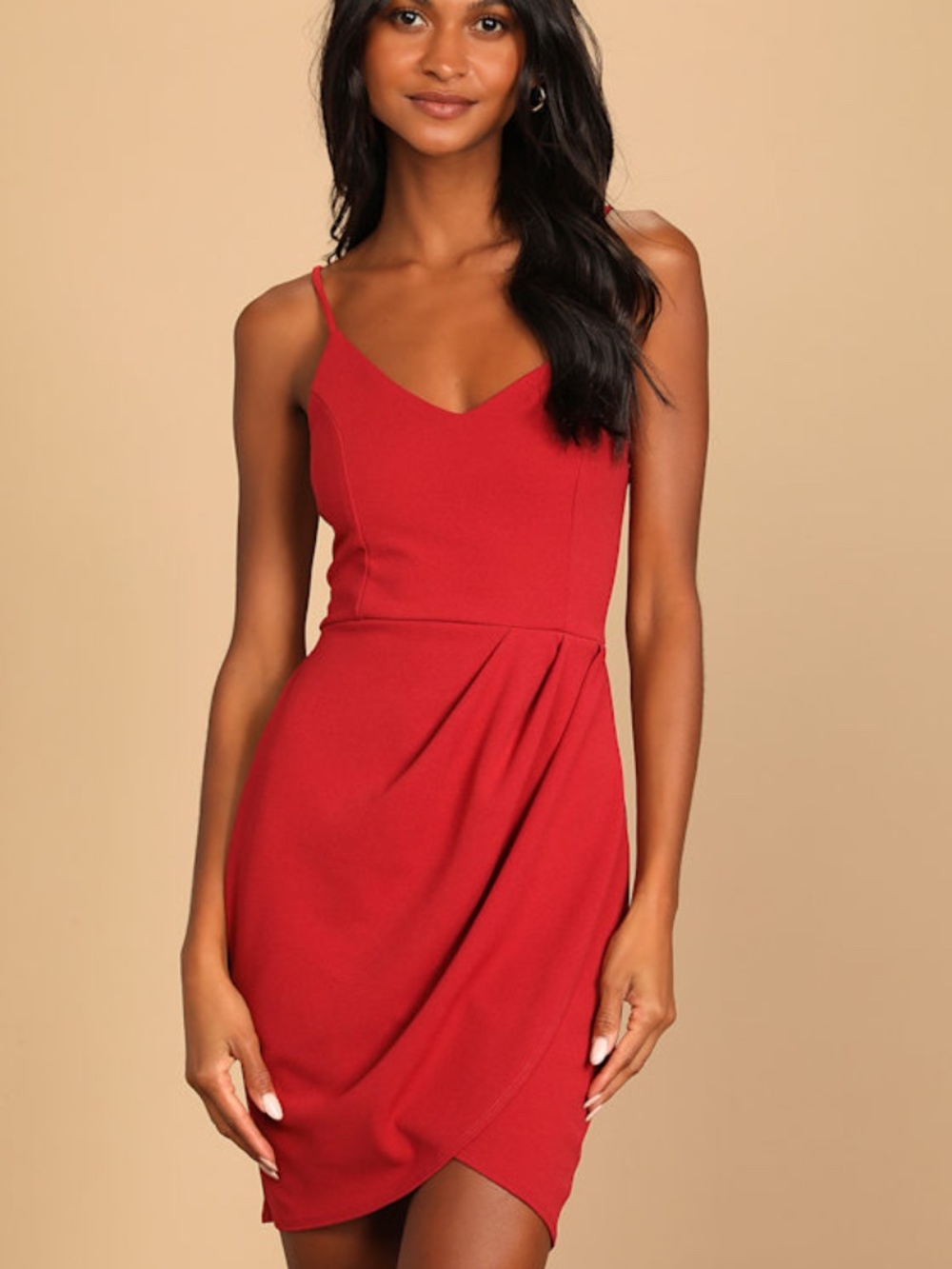 Lulus Forever Your Girl Rust Red Bodycon Dress - Size M